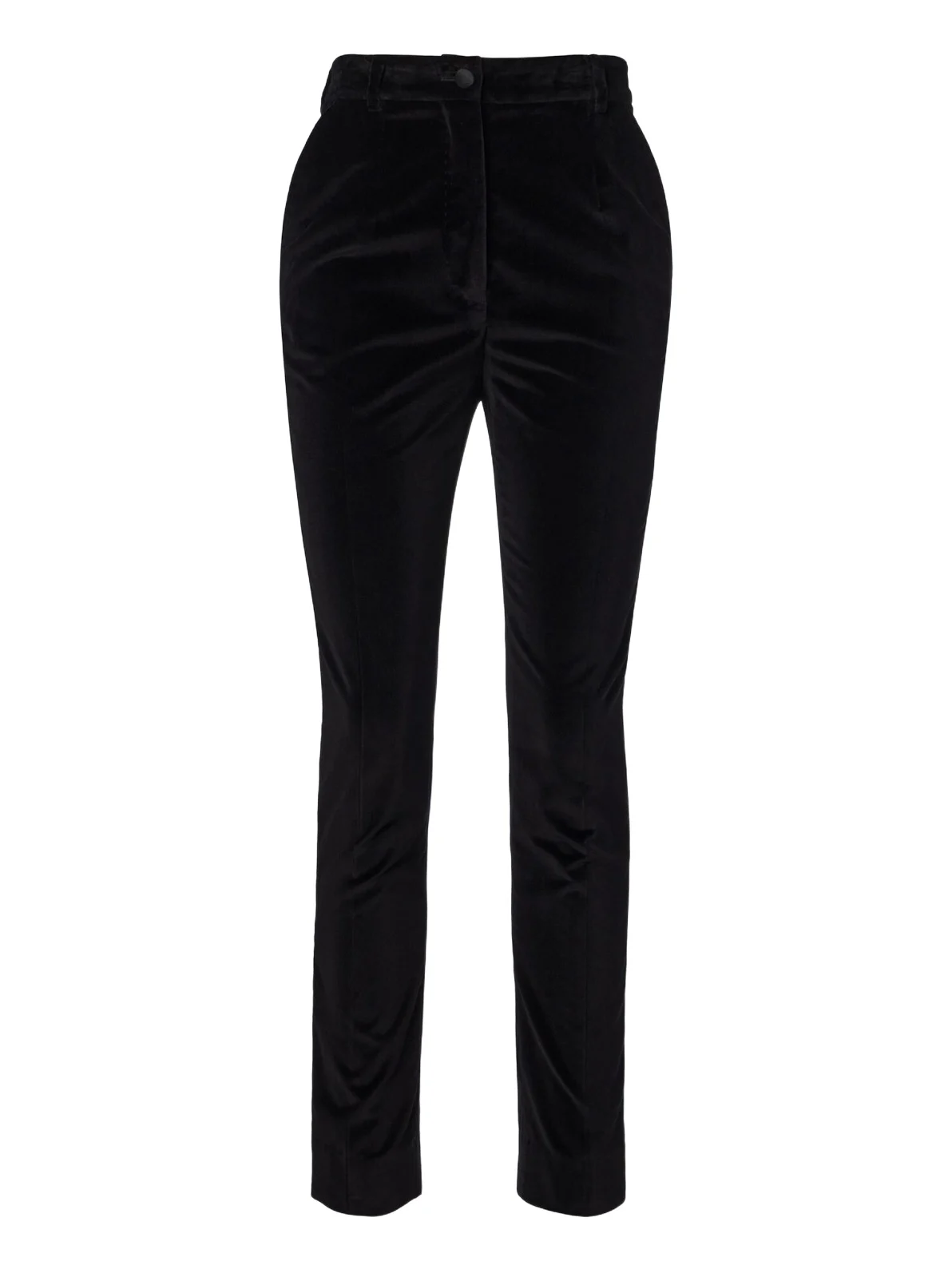 Cotton and silk-blend velvet slim pants Cotton and silk-blend velvet slim pants