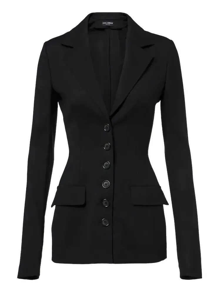 Wool-blend blazer
