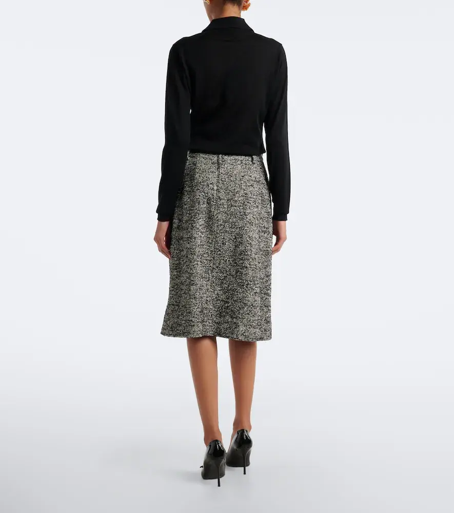 Dolce & Gabbana Wool, silk, and alpaca-blend tweed pencil skirt | Thumbnail 3 Dolce & Gabbana Wool, silk, and alpaca-blend tweed pencil skirt | Thumbnail 3