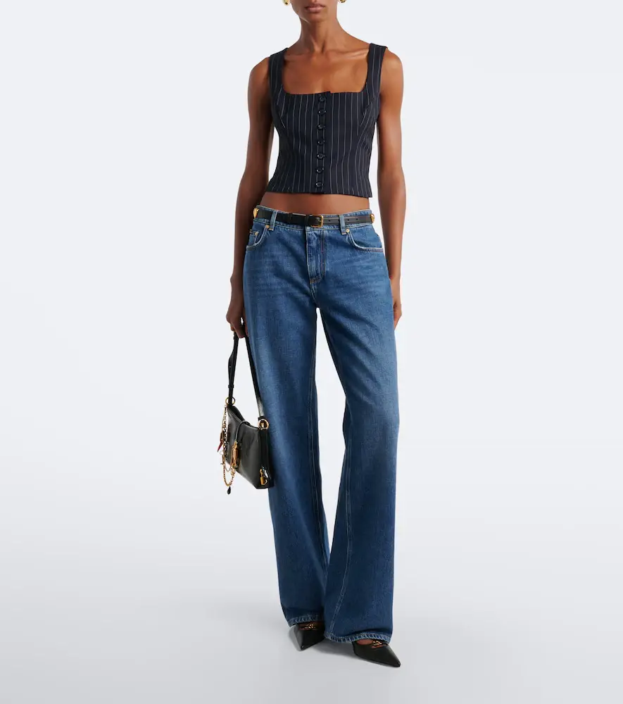 Dolce & Gabbana Pinstriped wool-blend vest | Thumbnail 2 Dolce & Gabbana Pinstriped wool-blend vest | Thumbnail 2