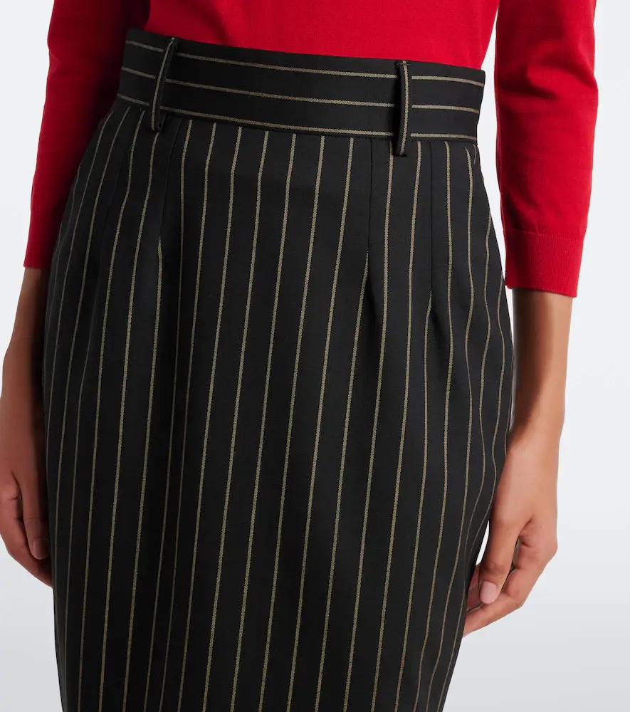 Dolce & Gabbana Pinstriped wool pencil skirt | Thumbnail 2
