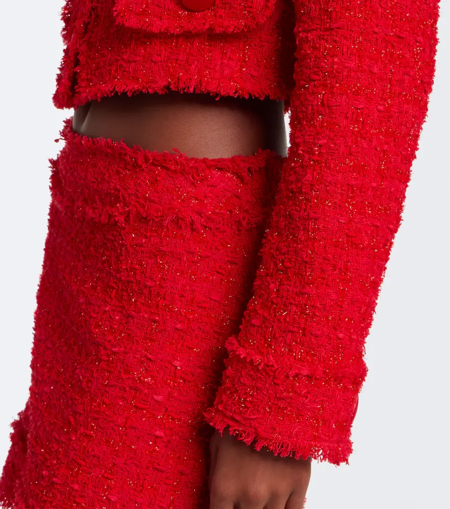 Dolce & Gabbana Cropped cotton-blend tweed jacket | Thumbnail 4 Dolce & Gabbana Cropped cotton-blend tweed jacket | Thumbnail 4