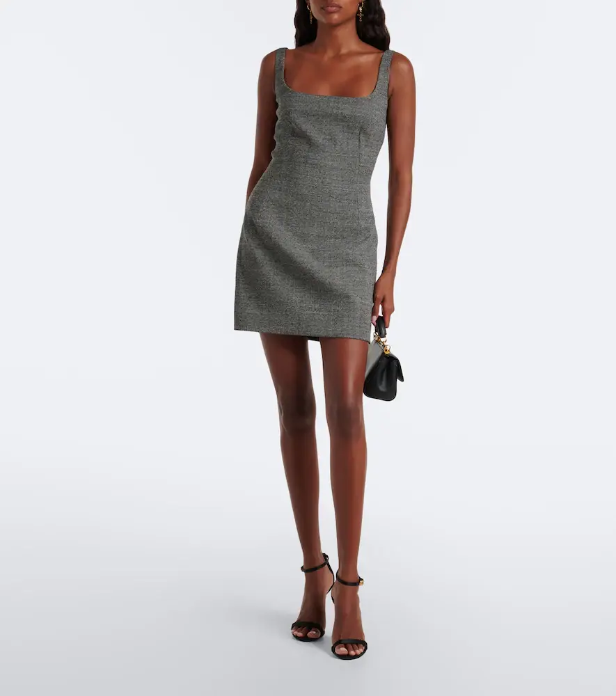 Dolce & Gabbana Wool tweed minidress | Thumbnail 4