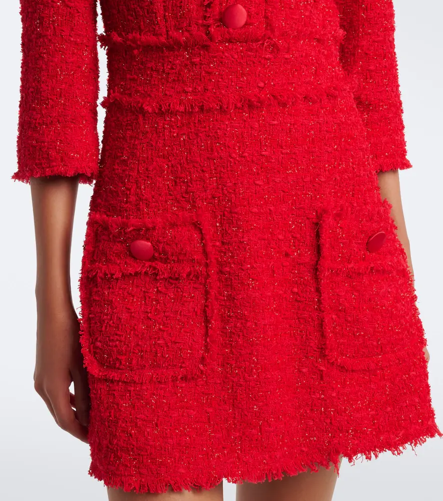 Dolce & Gabbana Cotton-blend tweed minidress | Thumbnail 2 Dolce & Gabbana Cotton-blend tweed minidress | Thumbnail 2