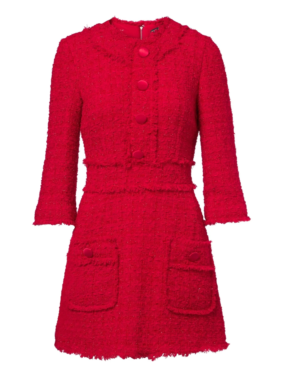 Dolce & Gabbana Cotton-blend tweed minidress
