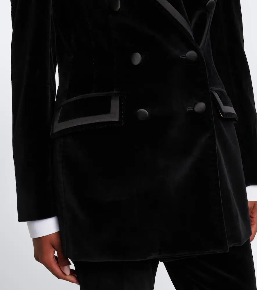 Dolce & Gabbana Cotton and silk-blend velvet blazer | Thumbnail 6 Dolce & Gabbana Cotton and silk-blend velvet blazer | Thumbnail 6