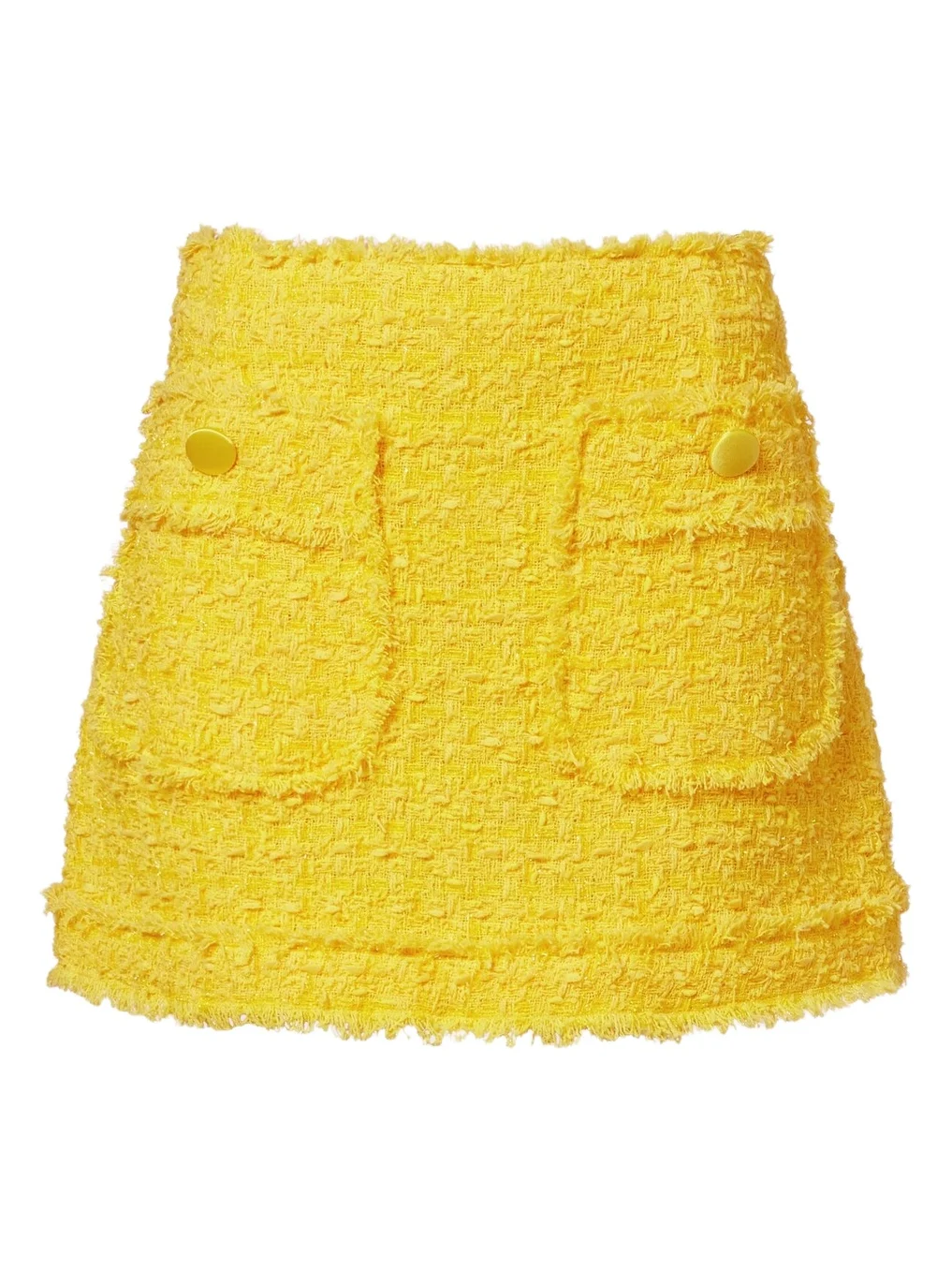 Cotton-blend tweed miniskirt