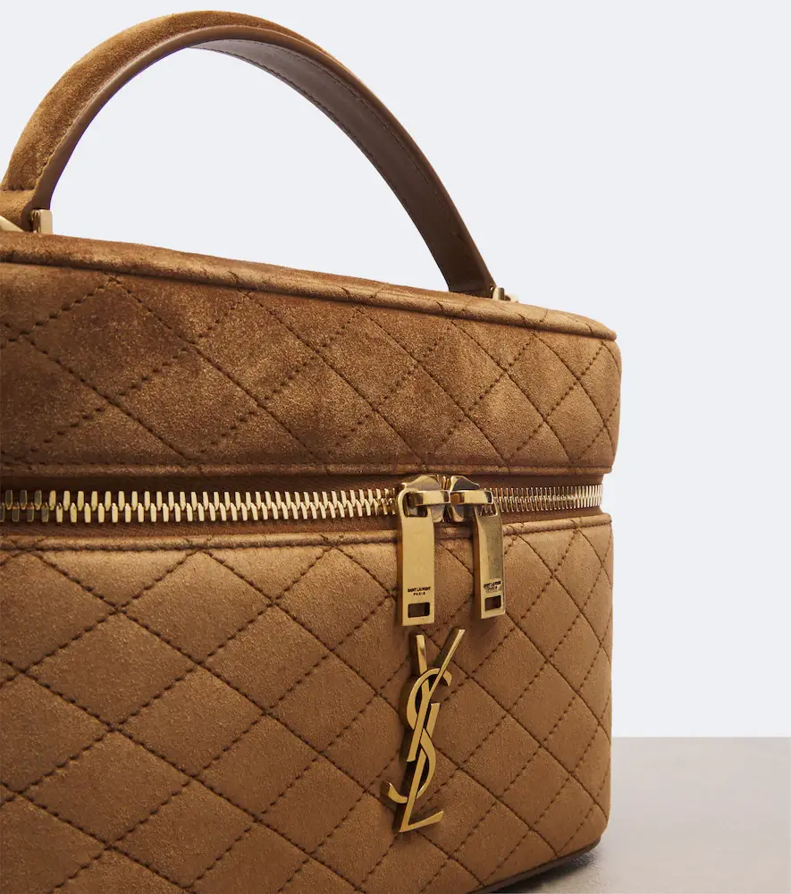 Saint Laurent Gaby Large suede vanity bag | Thumbnail 4 Saint Laurent Gaby Large suede vanity bag | Thumbnail 4