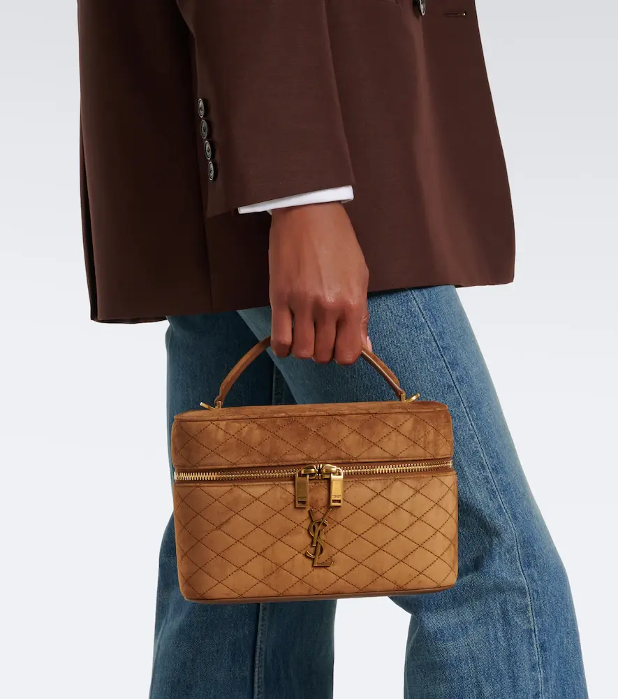 Saint Laurent Gaby Large suede vanity bag | Thumbnail 5 Saint Laurent Gaby Large suede vanity bag | Thumbnail 5