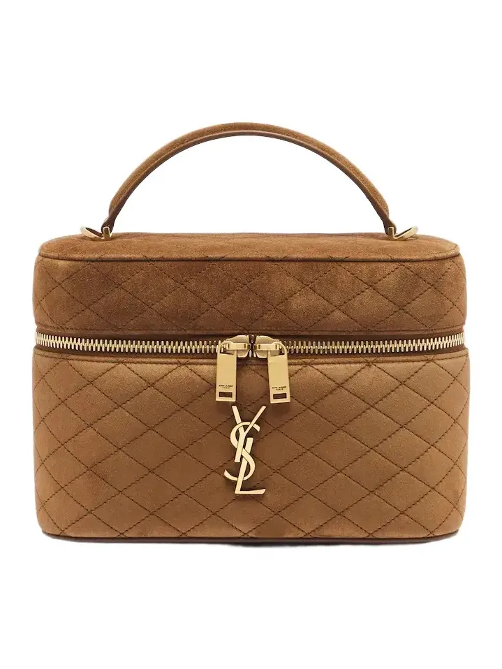 Gaby Large suede vanity bag Gaby Large suede vanity bag