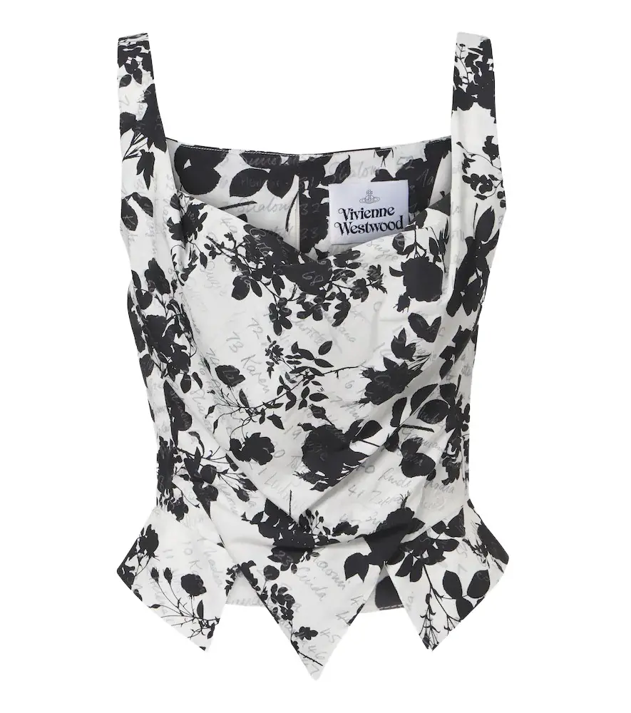 Vivienne Westwood Sunday floral bustier top | Image 1 Vivienne Westwood Sunday floral bustier top | Image 1