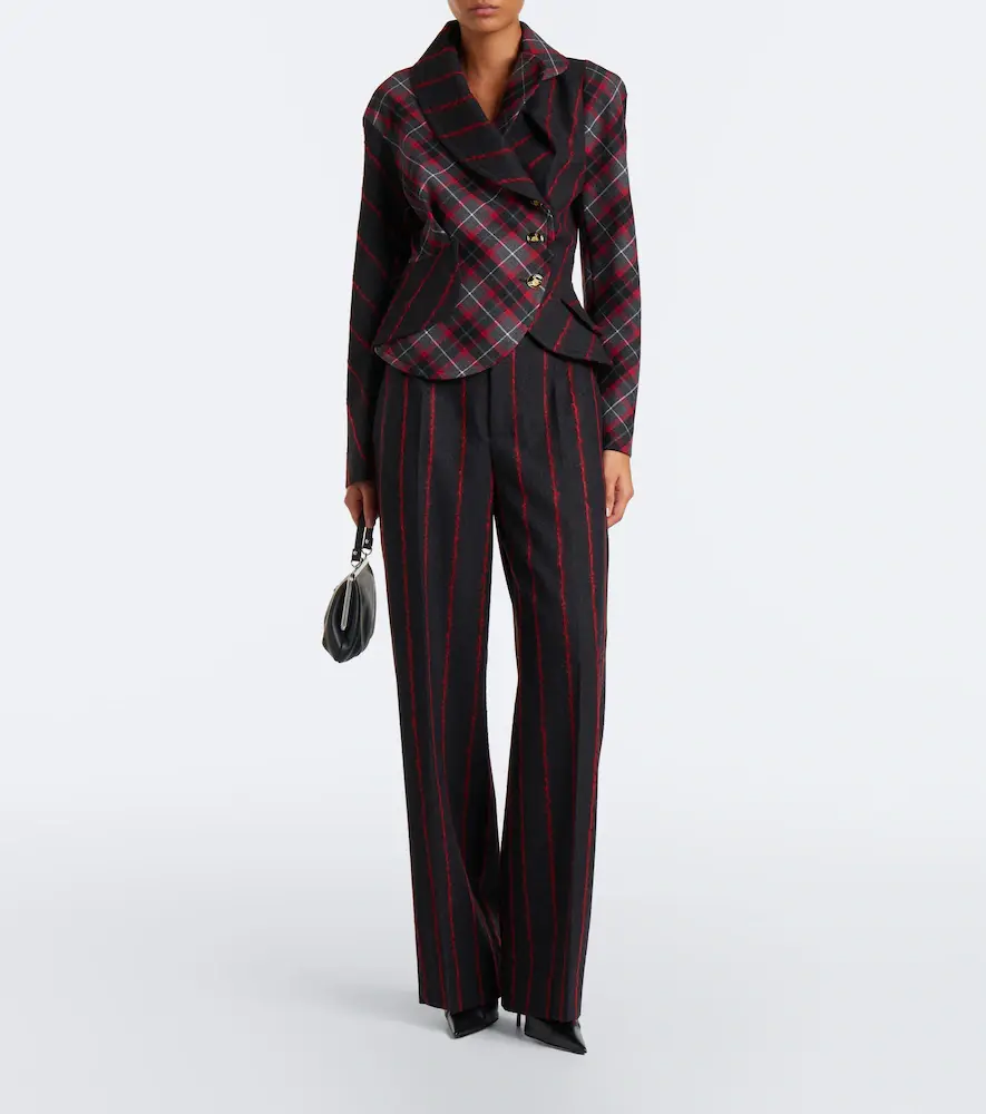Vivienne Westwood Stormy peplum tartan wool jacket | Thumbnail 2 Vivienne Westwood Stormy peplum tartan wool jacket | Thumbnail 2