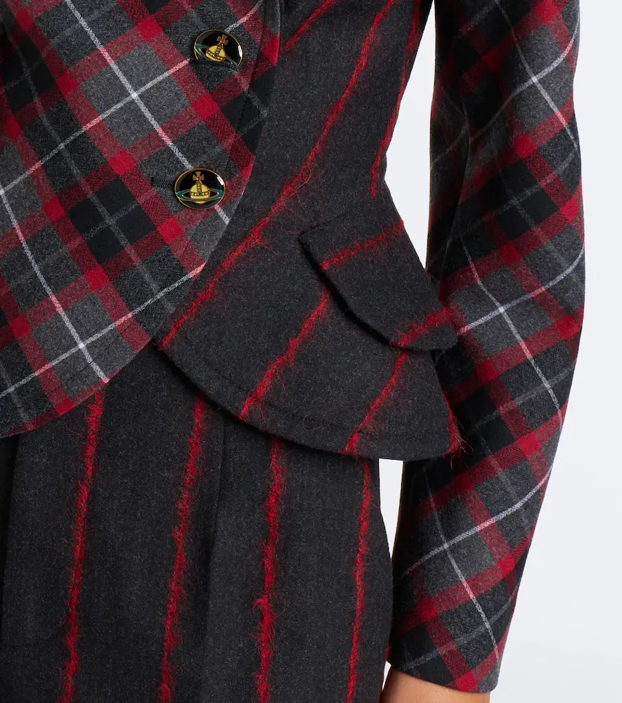 Vivienne Westwood Stormy peplum tartan wool jacket | Thumbnail 3 Vivienne Westwood Stormy peplum tartan wool jacket | Thumbnail 3