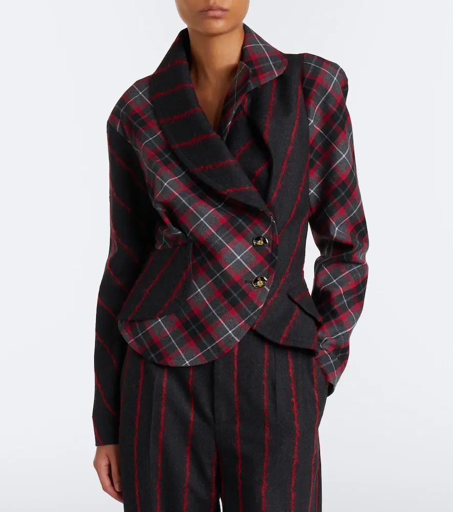 Vivienne Westwood Stormy peplum tartan wool jacket | Thumbnail 5 Vivienne Westwood Stormy peplum tartan wool jacket | Thumbnail 5