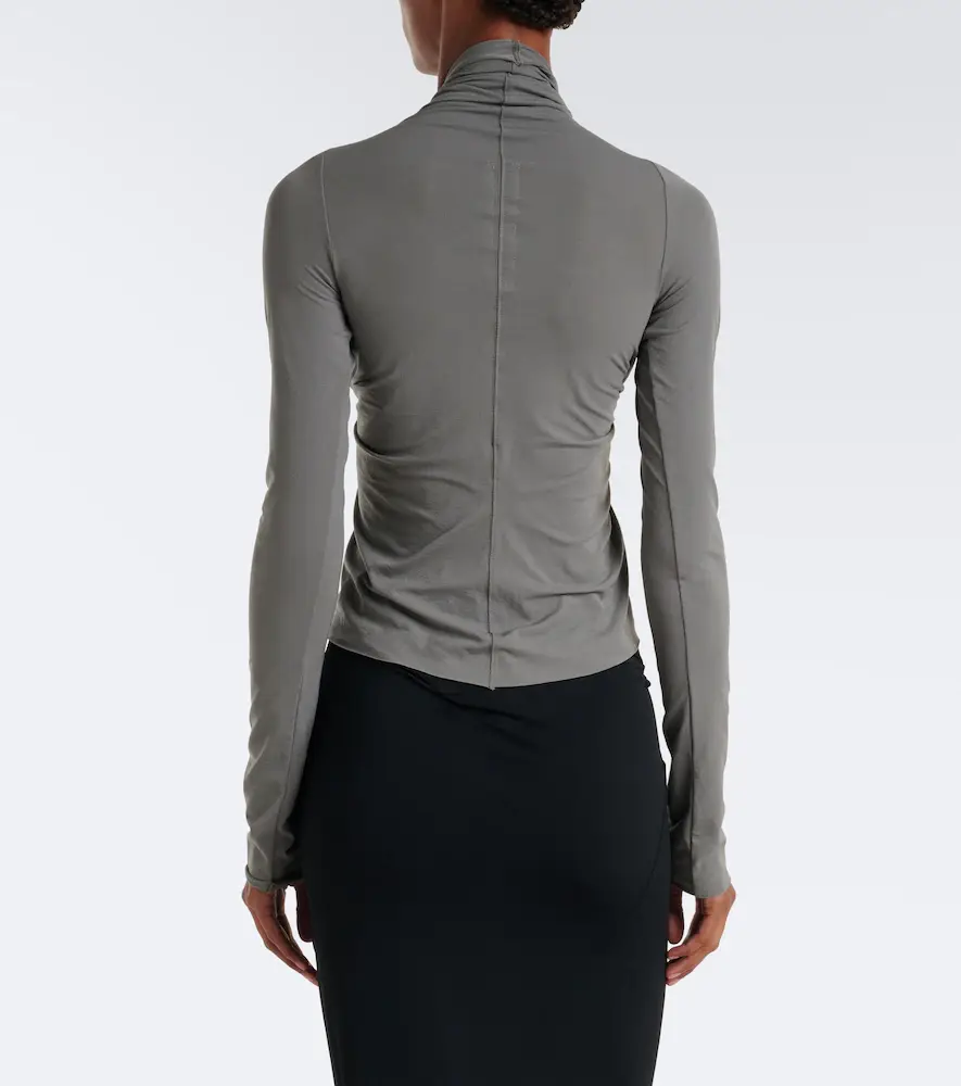 Rick Owens Allanah gathered jersey top | Thumbnail 2 Rick Owens Allanah gathered jersey top | Thumbnail 2