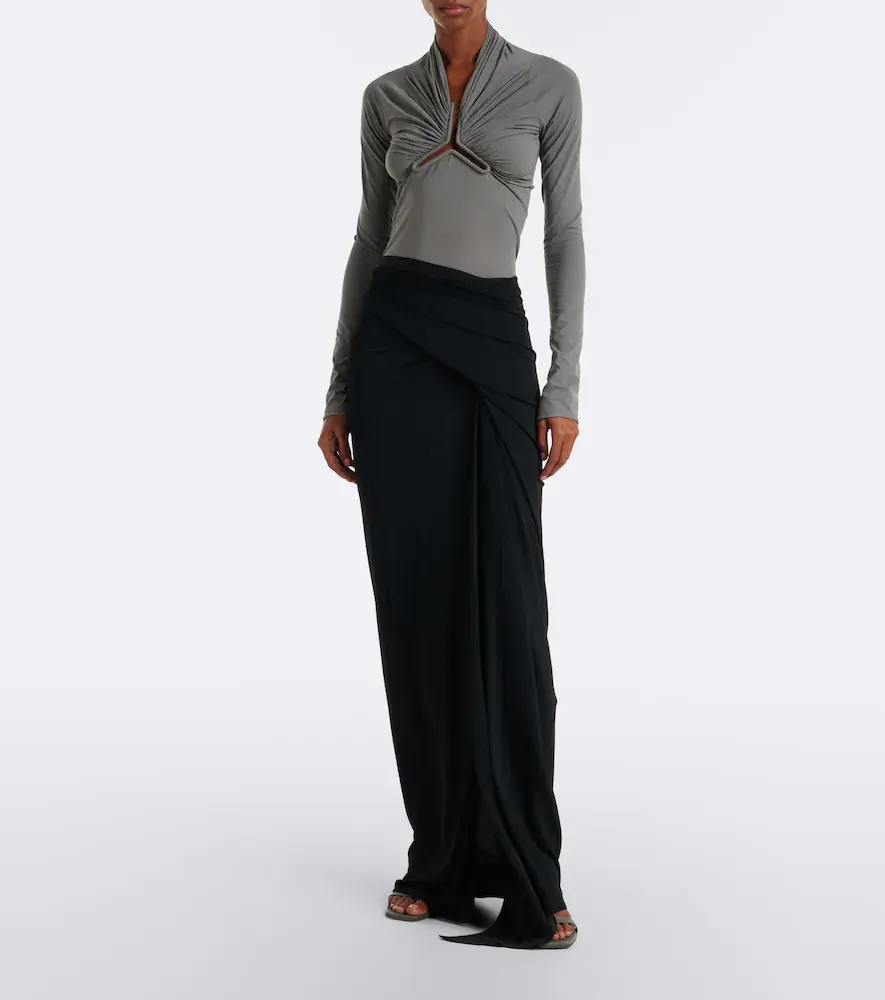 Rick Owens Allanah gathered jersey top | Thumbnail 4 Rick Owens Allanah gathered jersey top | Thumbnail 4