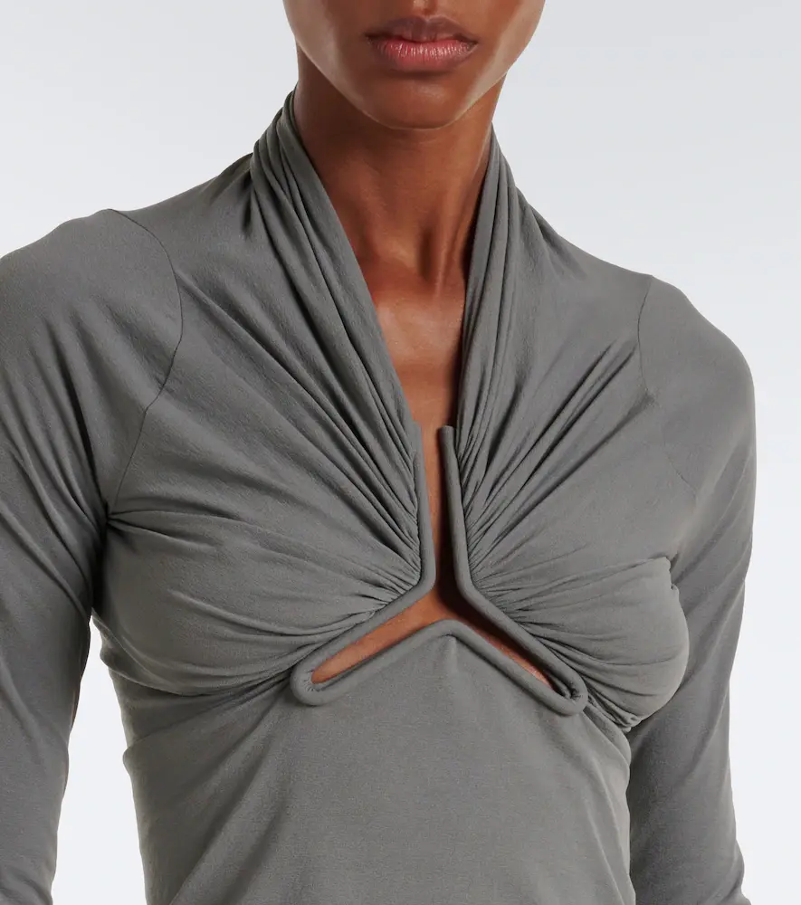 Rick Owens Allanah gathered jersey top | Thumbnail 5 Rick Owens Allanah gathered jersey top | Thumbnail 5