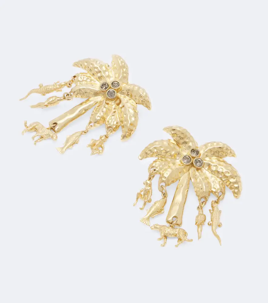 Jacquemus Palmier embellished drop earrings | Thumbnail 3
