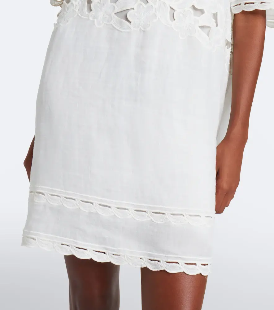 Isabel Marant Reldine broderie anglaise ramie minidress | Thumbnail 2 Isabel Marant Reldine broderie anglaise ramie minidress | Thumbnail 2