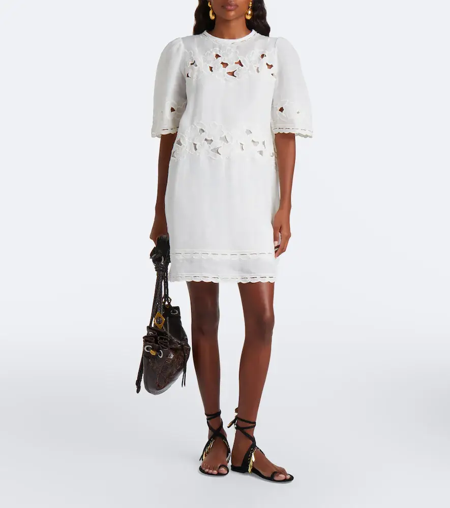 Isabel Marant Reldine broderie anglaise ramie minidress | Thumbnail 3 Isabel Marant Reldine broderie anglaise ramie minidress | Thumbnail 3
