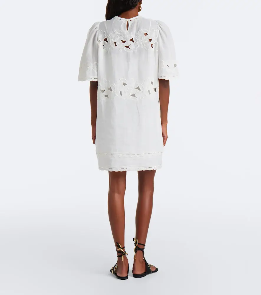 Isabel Marant Reldine broderie anglaise ramie minidress | Thumbnail 5 Isabel Marant Reldine broderie anglaise ramie minidress | Thumbnail 5