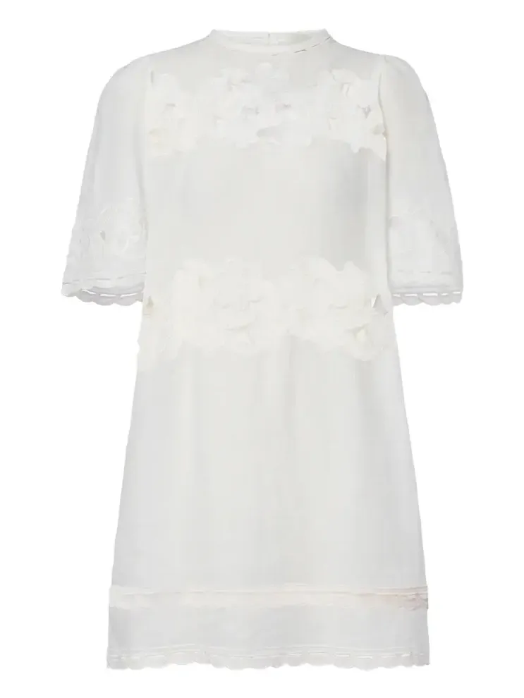 Reldine broderie anglaise ramie minidress Reldine broderie anglaise ramie minidress