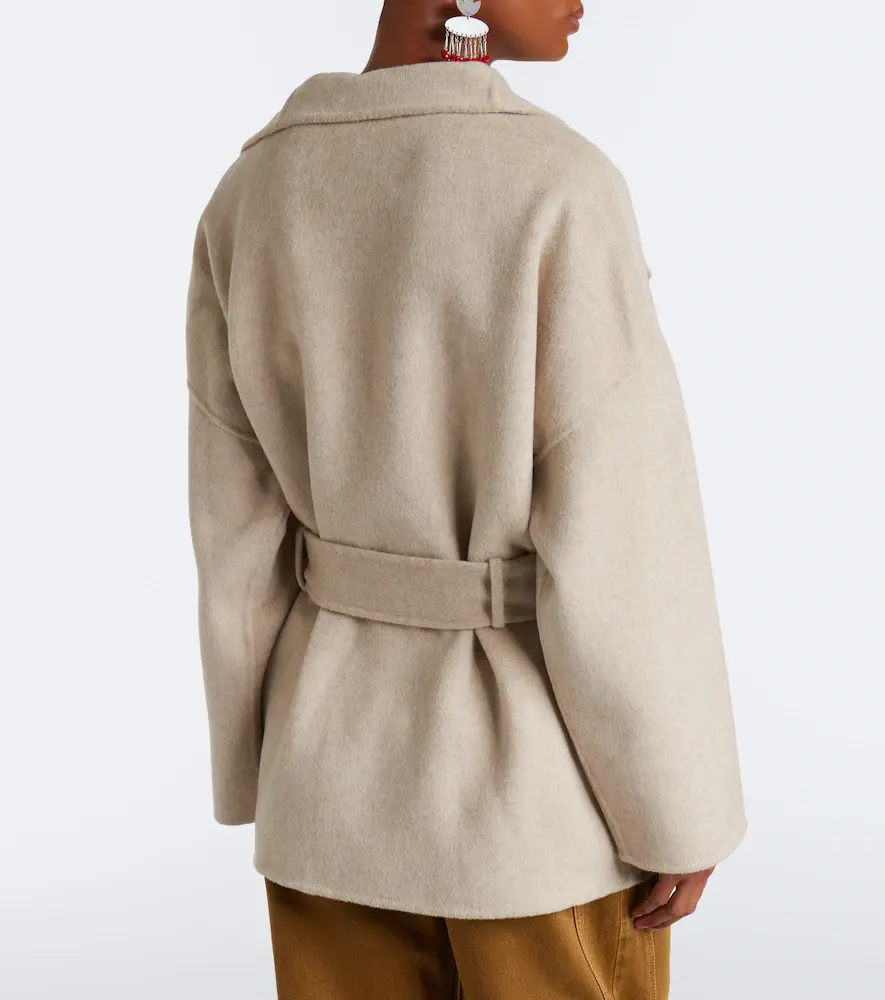 Isabel Marant Ceaton wool and cashmere wrap coat | Thumbnail 4 Isabel Marant Ceaton wool and cashmere wrap coat | Thumbnail 4