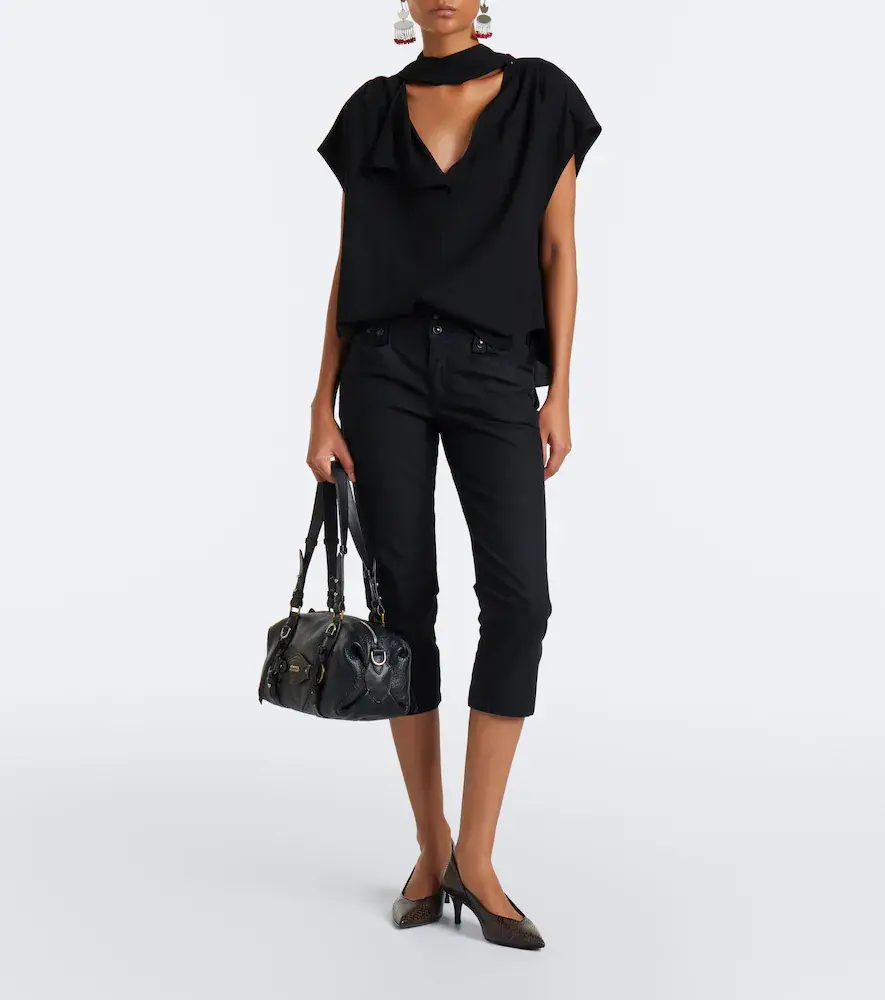 Isabel Marant Selene tie-neck crêpe blouse | Thumbnail 2