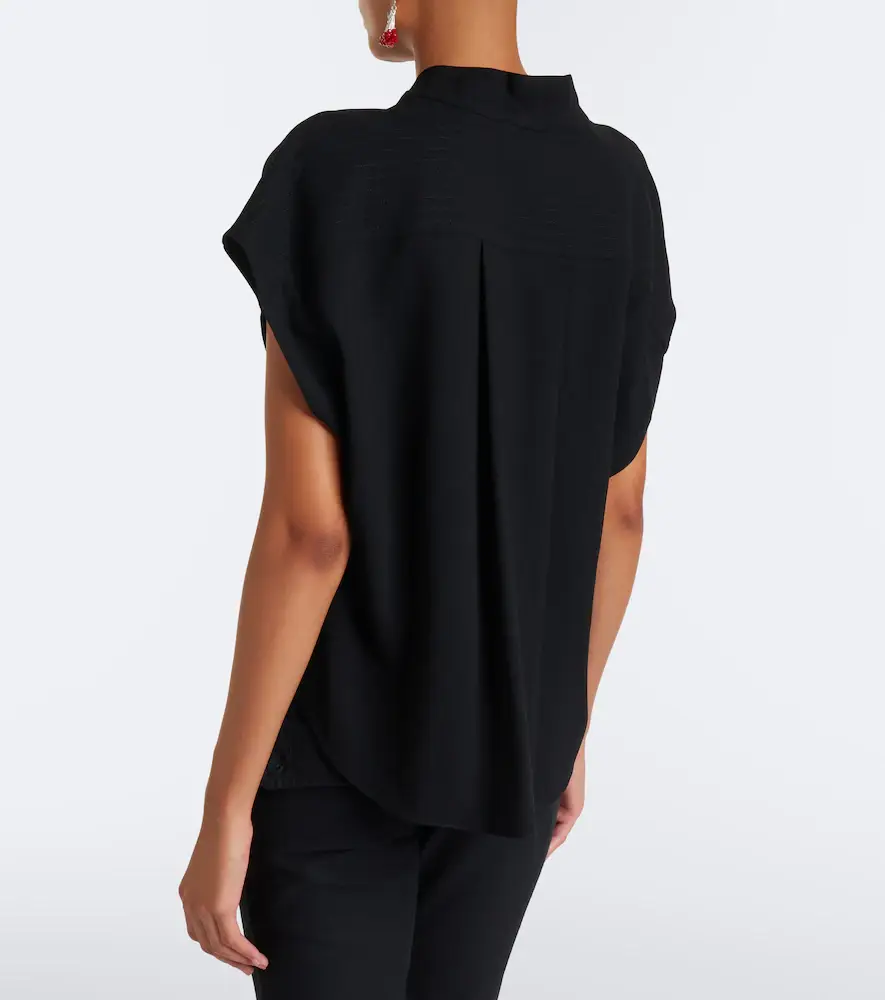 Isabel Marant Selene tie-neck crêpe blouse | Thumbnail 5