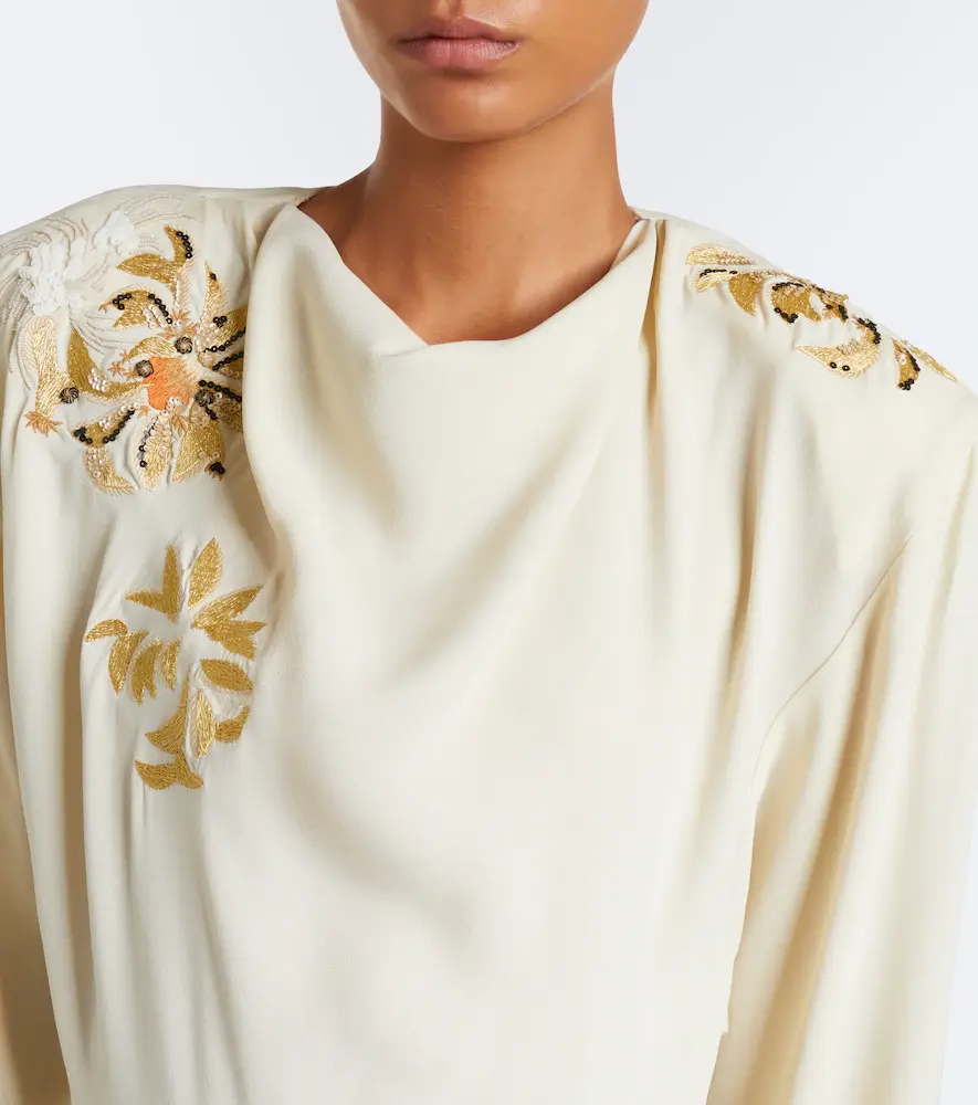 Isabel Marant Samsha embellished crêpe maxi dress | Thumbnail 2 Isabel Marant Samsha embellished crêpe maxi dress | Thumbnail 2