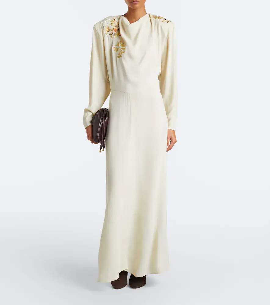 Isabel Marant Samsha embellished crêpe maxi dress | Thumbnail 6 Isabel Marant Samsha embellished crêpe maxi dress | Thumbnail 6