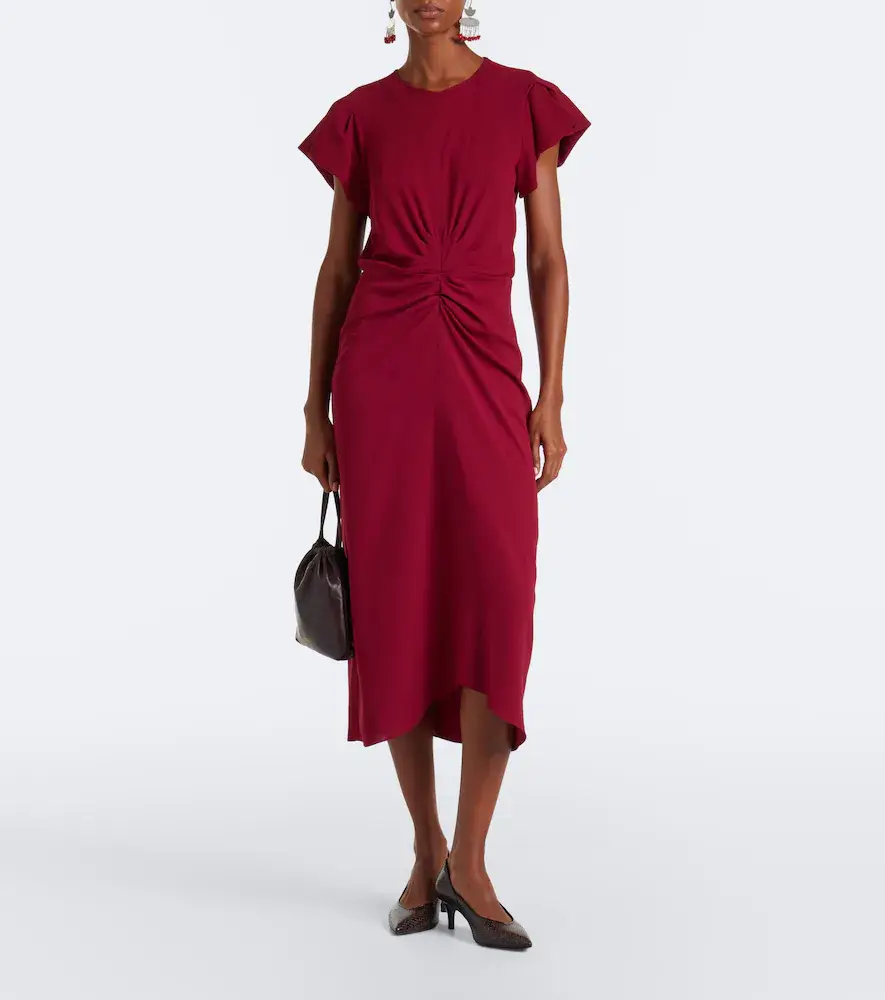 Isabel Marant Terena gathered midi dress | Thumbnail 3 Isabel Marant Terena gathered midi dress | Thumbnail 3