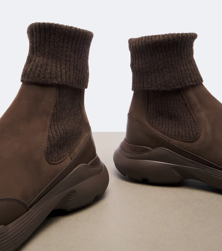 Tod's Knitted leather ankle boots | Thumbnail 3 Tod's Knitted leather ankle boots | Thumbnail 3