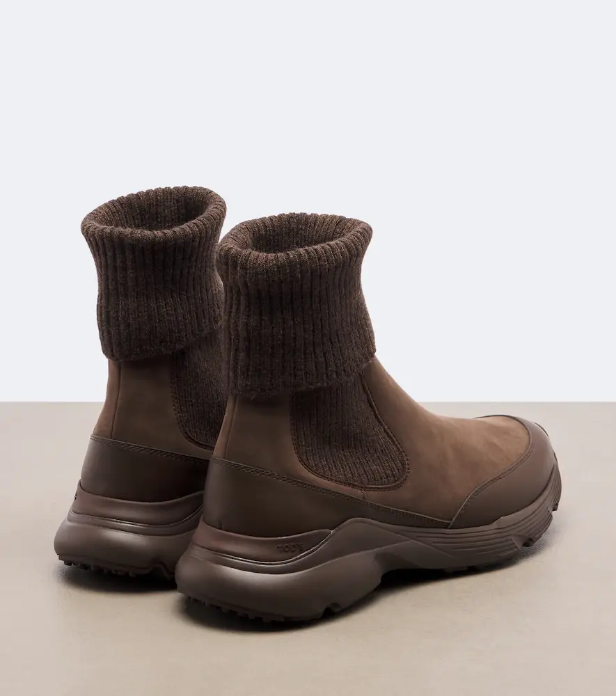 Tod's Knitted leather ankle boots | Thumbnail 4 Tod's Knitted leather ankle boots | Thumbnail 4