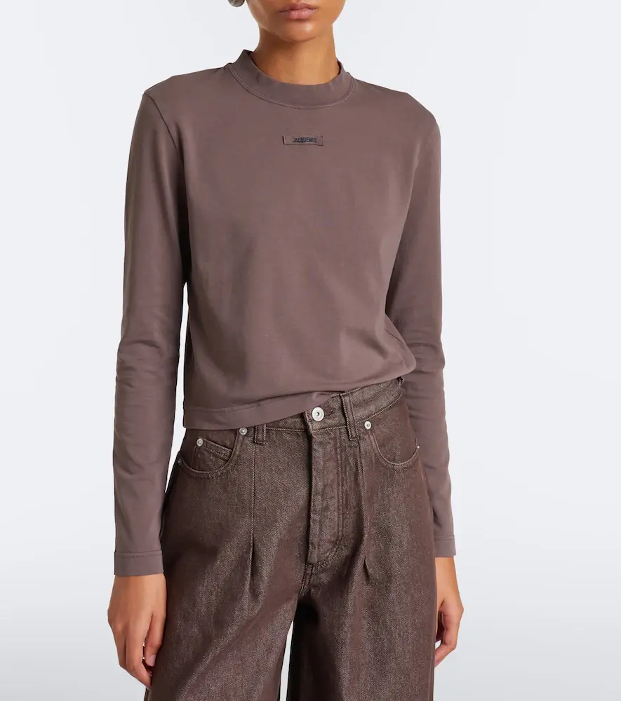 Jacquemus Gros Grain cotton-blend jersey T-shirt | Thumbnail 4 Jacquemus Gros Grain cotton-blend jersey T-shirt | Thumbnail 4