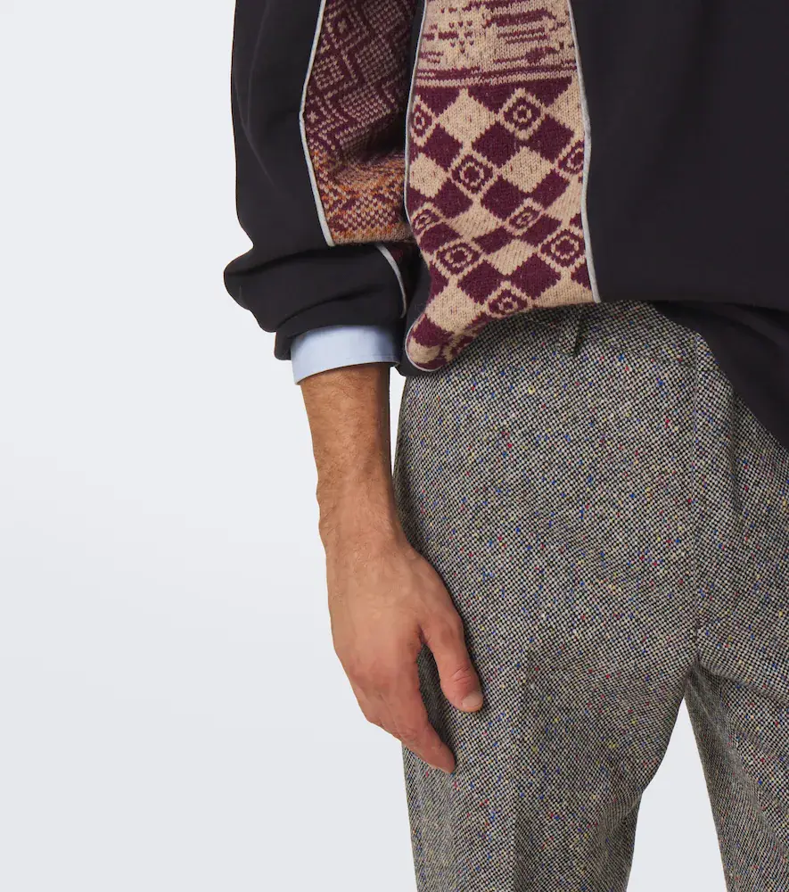 Dries Van Noten Cotton and wool half-zip sweater | Thumbnail 5