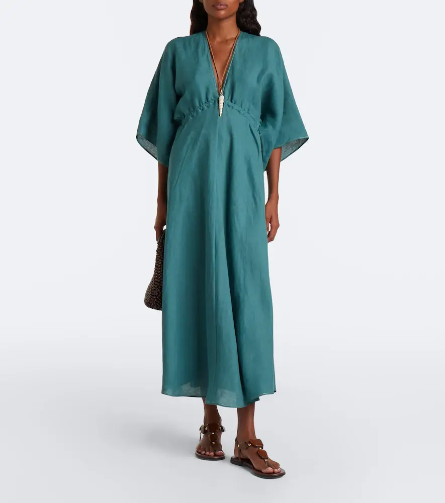 Eres Brilliance linen midi dress | Thumbnail 2