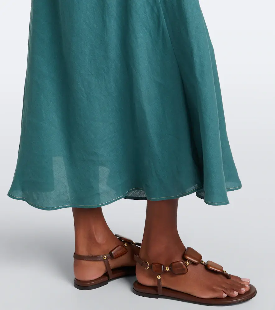 Eres Brilliance linen midi dress | Thumbnail 3