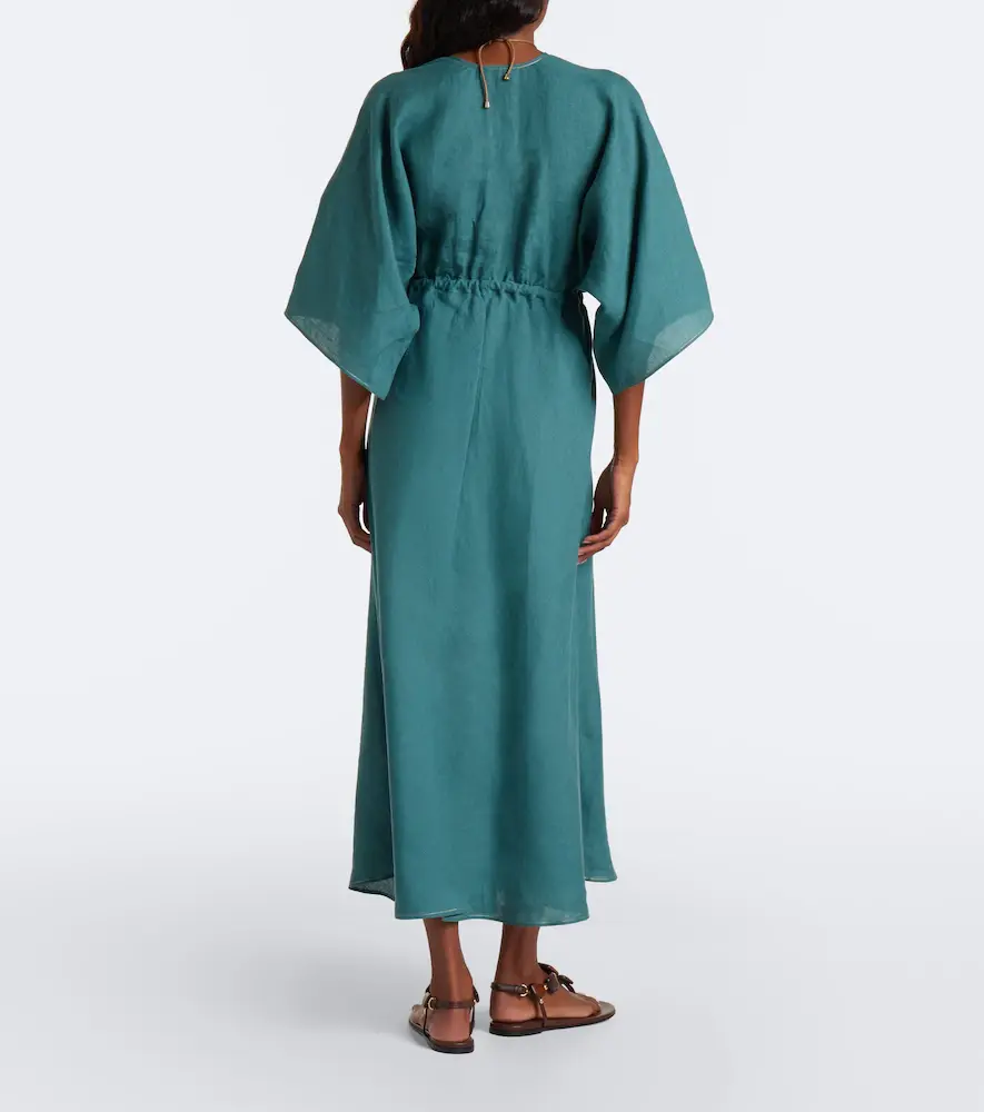 Eres Brilliance linen midi dress | Thumbnail 4