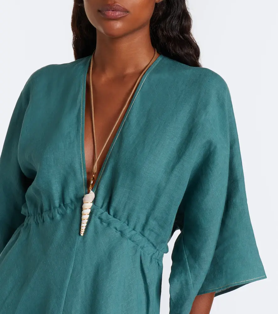 Eres Brilliance linen midi dress | Thumbnail 5