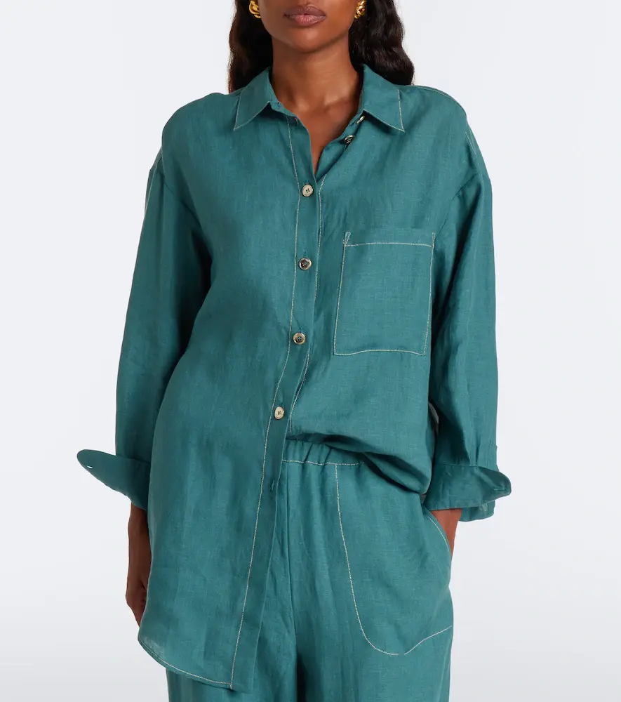 Eres Flashing linen shirt | Thumbnail 6