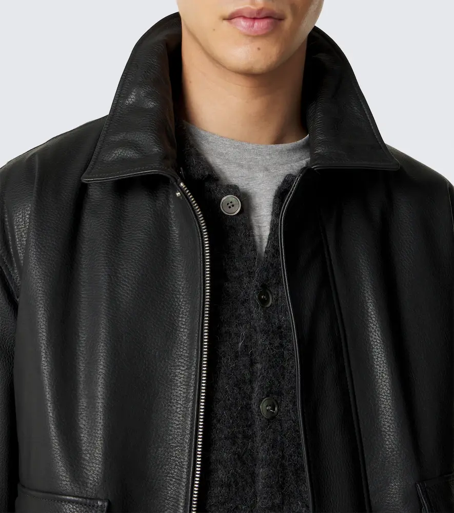 ARMA Bari teddy-trimmed leather blouson jacket | Thumbnail 3 ARMA Bari teddy-trimmed leather blouson jacket | Thumbnail 3