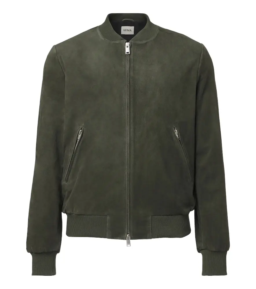 Didier suede bomber jacket