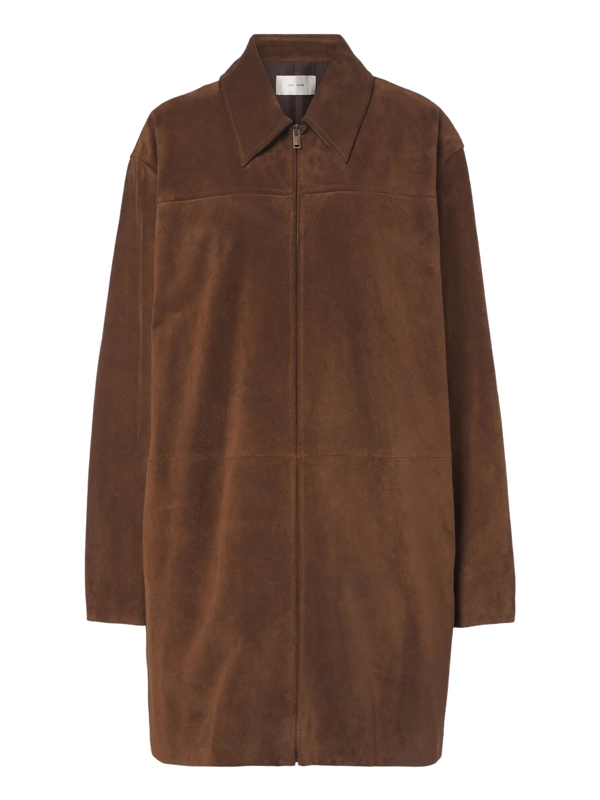 The Row Dakara suede coat