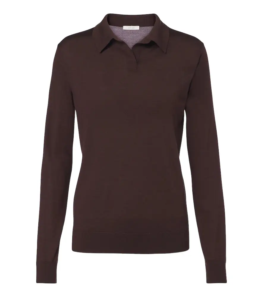 The Row Pauli wool and silk polo sweater | Image 1 The Row Pauli wool and silk polo sweater | Image 1