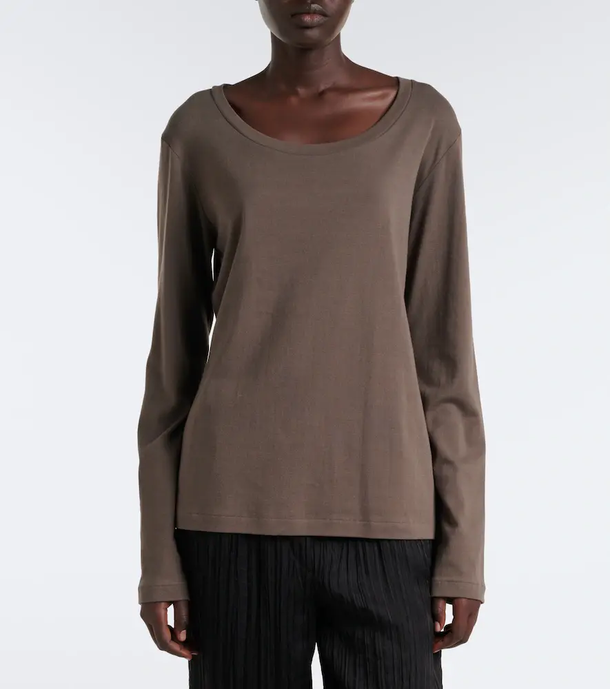 The Row Kalto cotton jersey top | Thumbnail 5