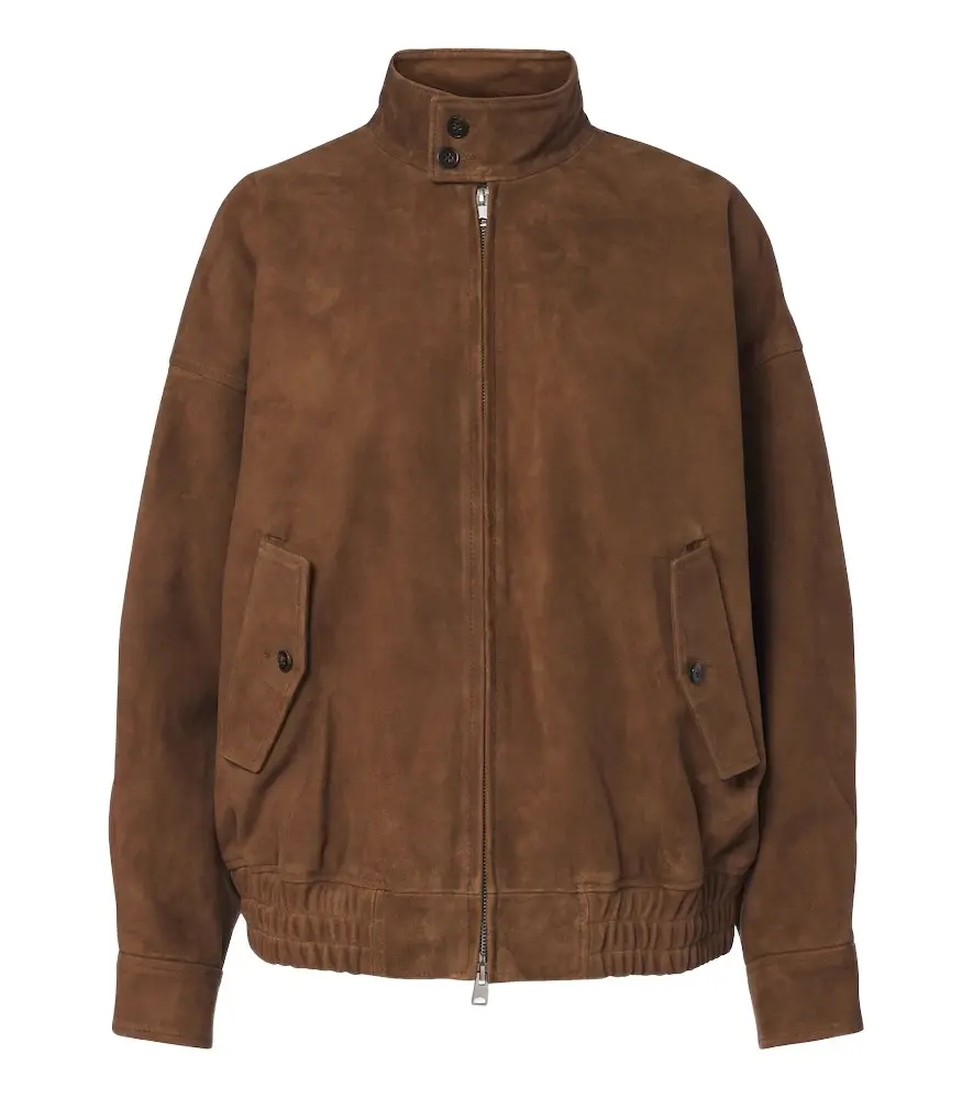Agolde Blair suede blouson jacket | Image 1 Agolde Blair suede blouson jacket | Image 1