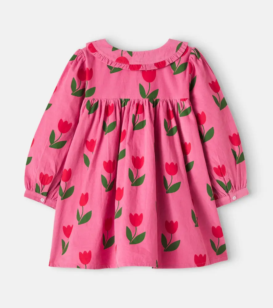 EMILE & IDA Floral ruffled cotton corduroy dress | Thumbnail 2