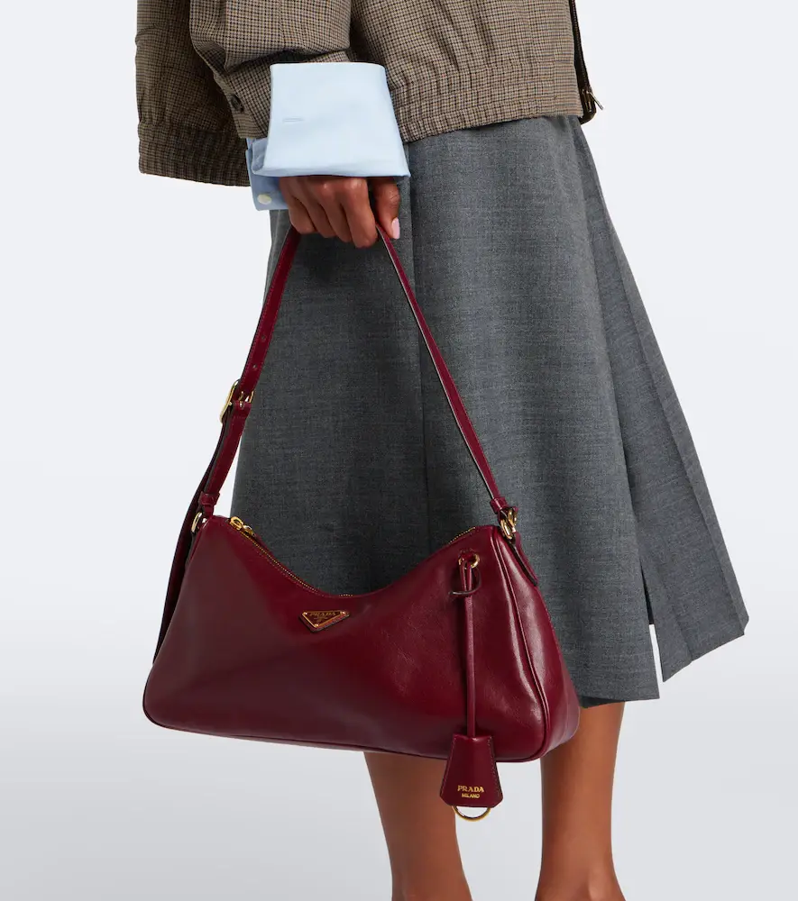 Prada Aimée Large leather shoulder bag | Thumbnail 3