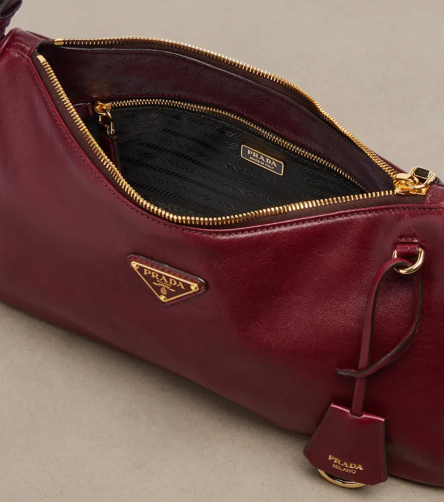 Prada Aimée Large leather shoulder bag | Thumbnail 8